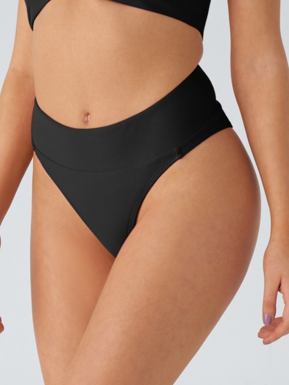 NWTs HALARA Classic Black Bikini Bottoms- Medium